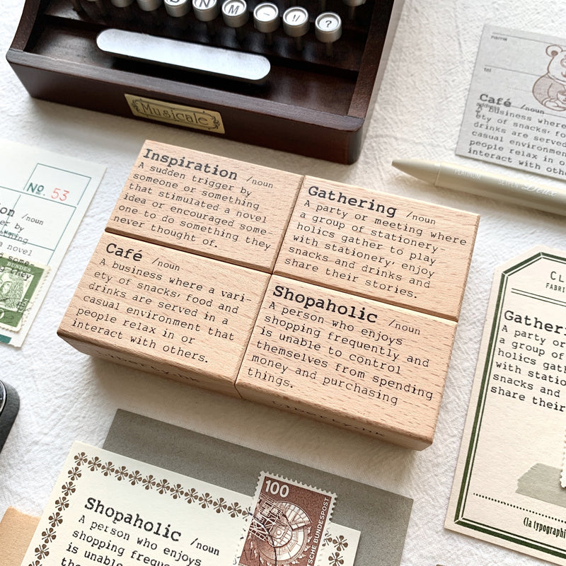 LIBERTY.HK Dictionary Stamp (Set of 4)