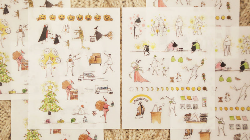 MODAIZHI One Day II Print-On Sticker Vol. 2