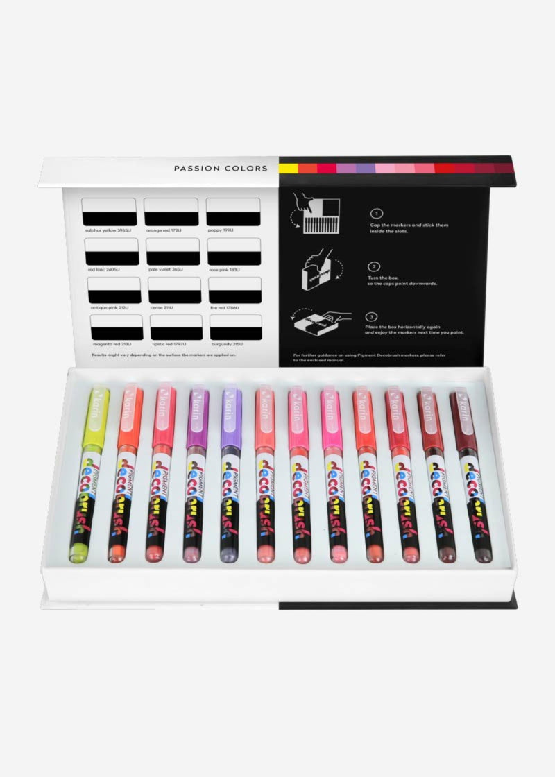 KARIN Pigment DecoBrush Passion Colors