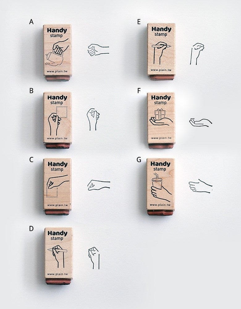 PLAIN Handy Stamp Hand Gesture