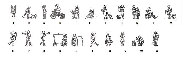 PLAIN Stamp For Everyday Life A Set