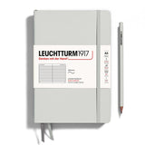 LEUCHTTURM1917 Hardcover A5 Medium Notebook Light Grey Ruled