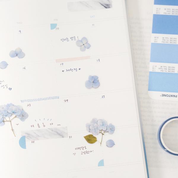Appree Pressed Flower Sticker Bigleaf Hydrangea