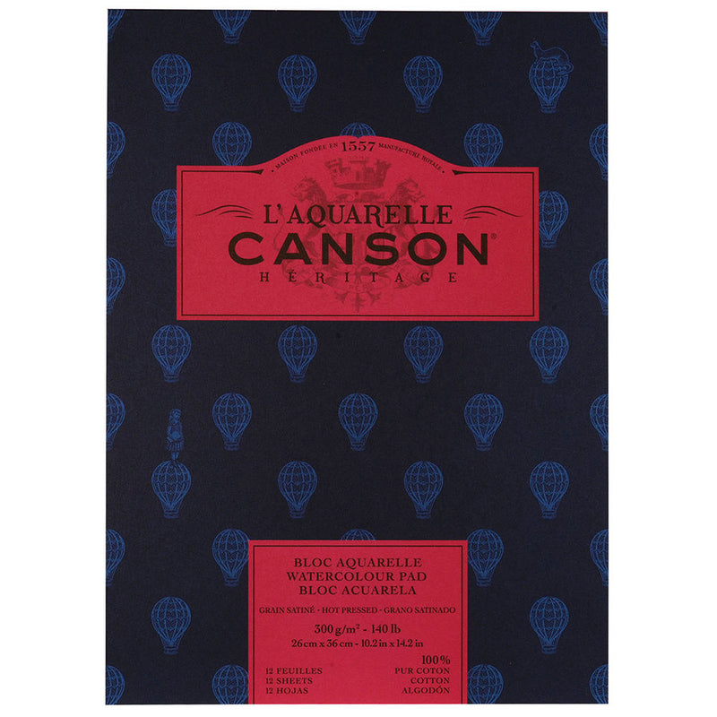 CANSON Heritage Pad Hot Pressed 300G 26x36cm