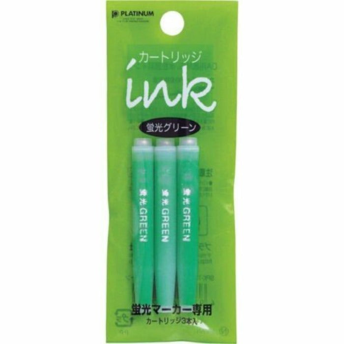 PLATINUM Cartridge Ink for Highlighter Box of 3pcs