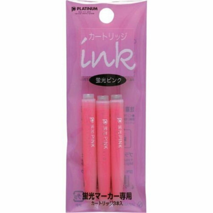 PLATINUM Cartridge Ink for Highlighter Box of 3pcs