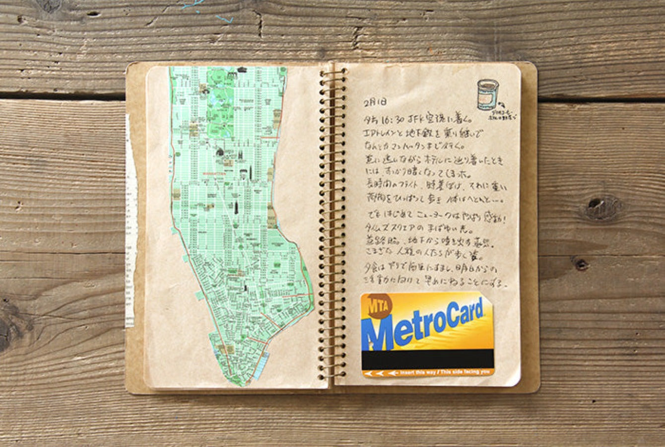 TRAVELER'S Spiral Ring Notebook Blank