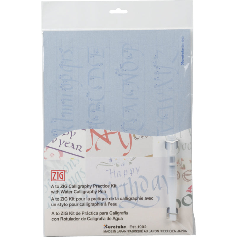 KURETAKE A to ZIG Calligraphy Practice Kit