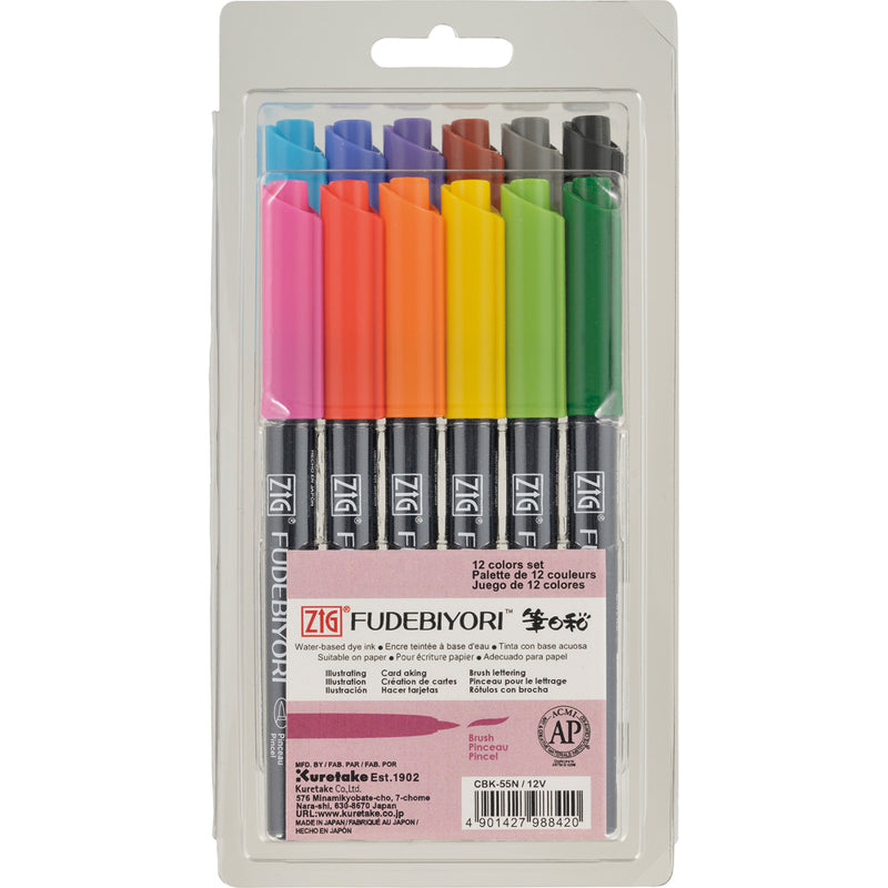 KURETAKE ZIG Fudebiyori 12 Colors Set