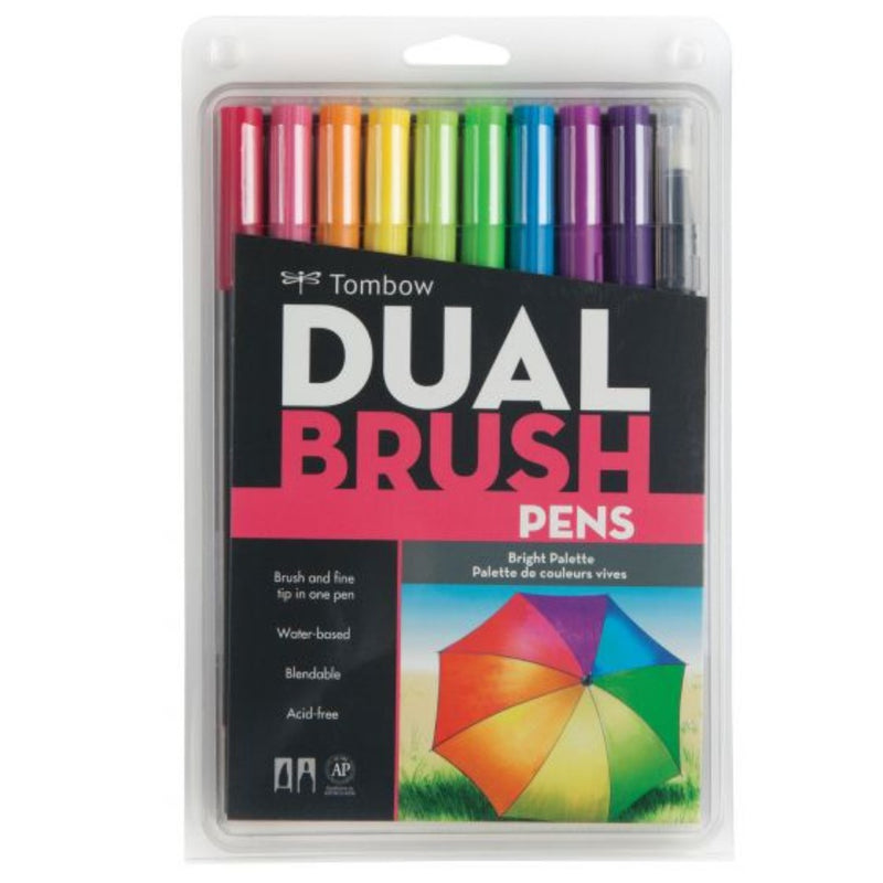 TOMBOW Dual Brush Pen 10Colors Set