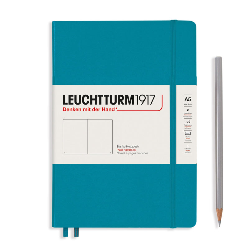 LEUCHTTURM1917 Hardcover A5 Medium Notebook Ocean