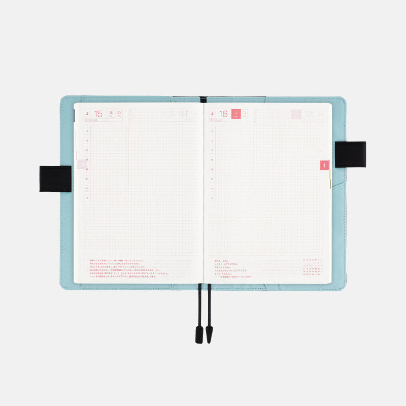 HOBONICHI TECHO 2022 Cousin Set A5 Japanese Black x Clear Blue