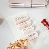 NOVE Flow & Slow (Calligraphy) Rubber Stamp Go with Your Heart