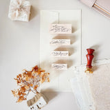 NOVE Flow & Slow (Calligraphy) Rubber Stamp Go with Your Heart