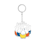 MIFFY Enamel Keychain Miffy Group Playing