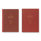 MIDORI Diary One day One page Classic Red