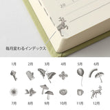 MIDORI 5-Year Diary Gate Mini Light Green