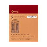 MIDORI 5-Year Diary Gate Mini Red