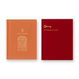 MIDORI 5-Year Diary Gate Mini Red