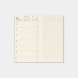 TRAVELER'S notebook Refill 2027 Weekly + Memo