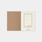 TRAVELER'S notebook Passport Size Refill 2027 Weekly