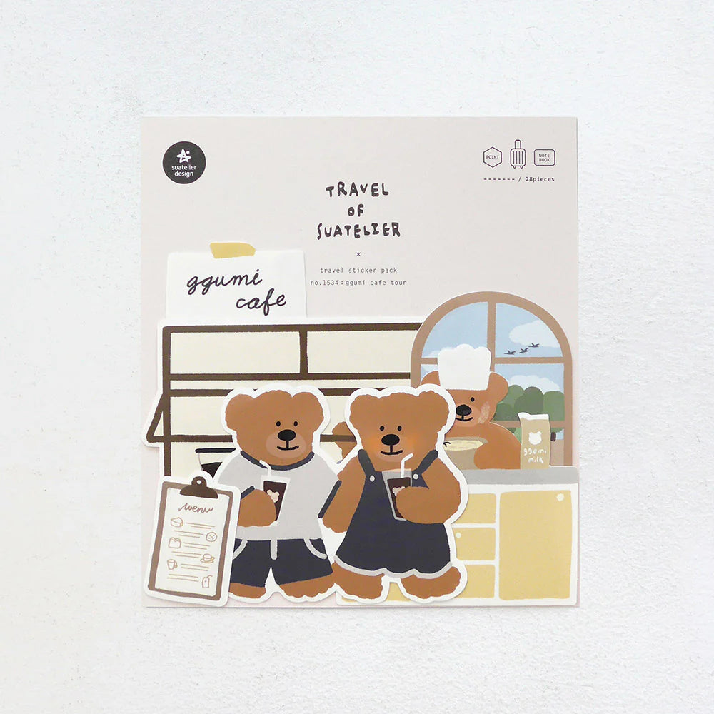 SUATELIER Sticker Travel Ggumi Cafe Tour