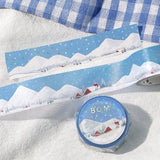 BGM Masking Tape Foil Stamped Dreamy Scenery Snow Country