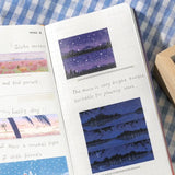 BGM Masking Tape Foil Stamped Dreamy Scenery Lake at Night