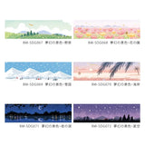 BGM Masking Tape Foil Stamped Dreamy Scenery Coast