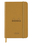 RHODIA 2024 Webplanner A6 Weekly Vertical Gold