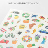 MIDORI Yuru Log Sticker 1 Sheet Motif