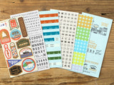TRAVELER'S 2024 Notebook Customized Sticker Set for Diary