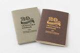 TRAVELER'S Notebook Card Size 20th Anniversary Set Brown