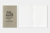 TRAVELER'S Notebook Card Size 20th Anniversary Set Brown