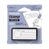 MD Paintable Stamp Pre-Inked Half Size Keep Track Of Time
