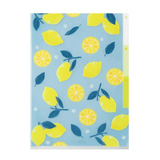 MD 3 Pockets Clear Folder A5 Lemon