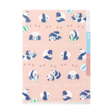 MD 3 Pockets Clear Folder A5 Panda