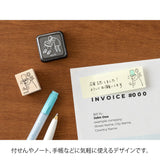 MIDORI OJISAN 30th Anniversary Wooden Stamp D