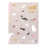 MD 3-Pocket Clear Folder A4 Dog A