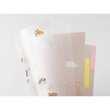 MD 3-Pocket Clear Folder A4 Dog A