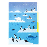 MD 3-Pocket Clear Folder A4 Sea Creatures