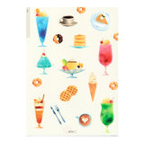 MD 3 Pocket Clear Folder A4 Cafe