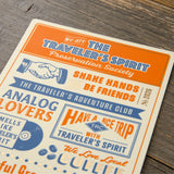 TRAVELER'S Notebook Plastic Sheet 2026