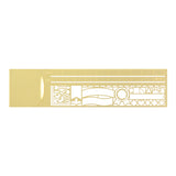 MIDORI Clip Ruler Decorative Pattern A