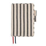 HOBONICHI A6 Cover 2025 Line Fabric Herringbone Ivory x Black