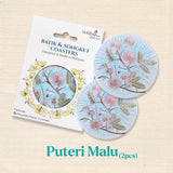 LDS Batik Coasters 2pcs Puteri Malu