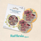 LDS Batik Coasters 2pcs Raffesia