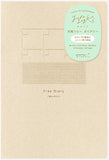 MIDORI Yuru Log Notebook B6 Free Diary Monthly