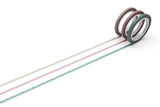 MT Slim 3mm Washi Tape Set Cross Stitch