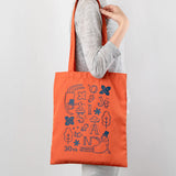 MIDORI OJISAN 30th Anniversary Tote Bag Red